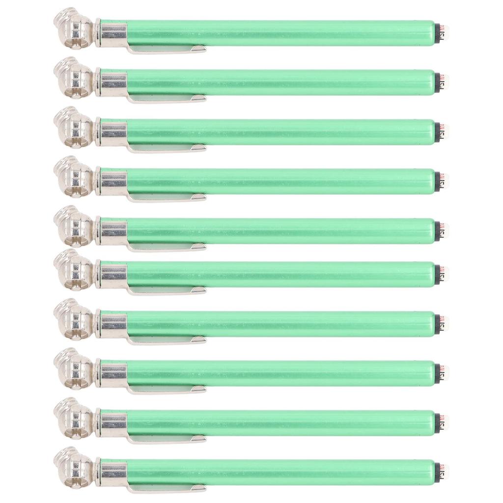 10PCS Pencil Tire Pressure Gauge 3 Ranges 4 Sided Reading High Accuracy Tire Air Gauge