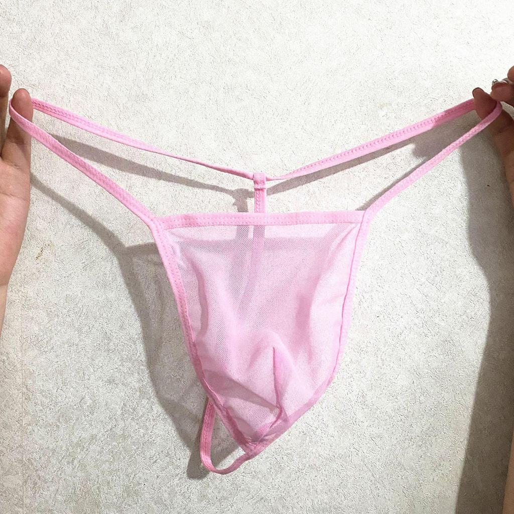 Men’s Pink Mesh Thong: Comfortable, Romantic, and Flirtatious Transparent Underwear