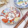 Heidi Kutani Made in Japan by a traditional Hokuriku featuring Girl of the as a and divider plate with a floral A stylish gift for ware, Josef,