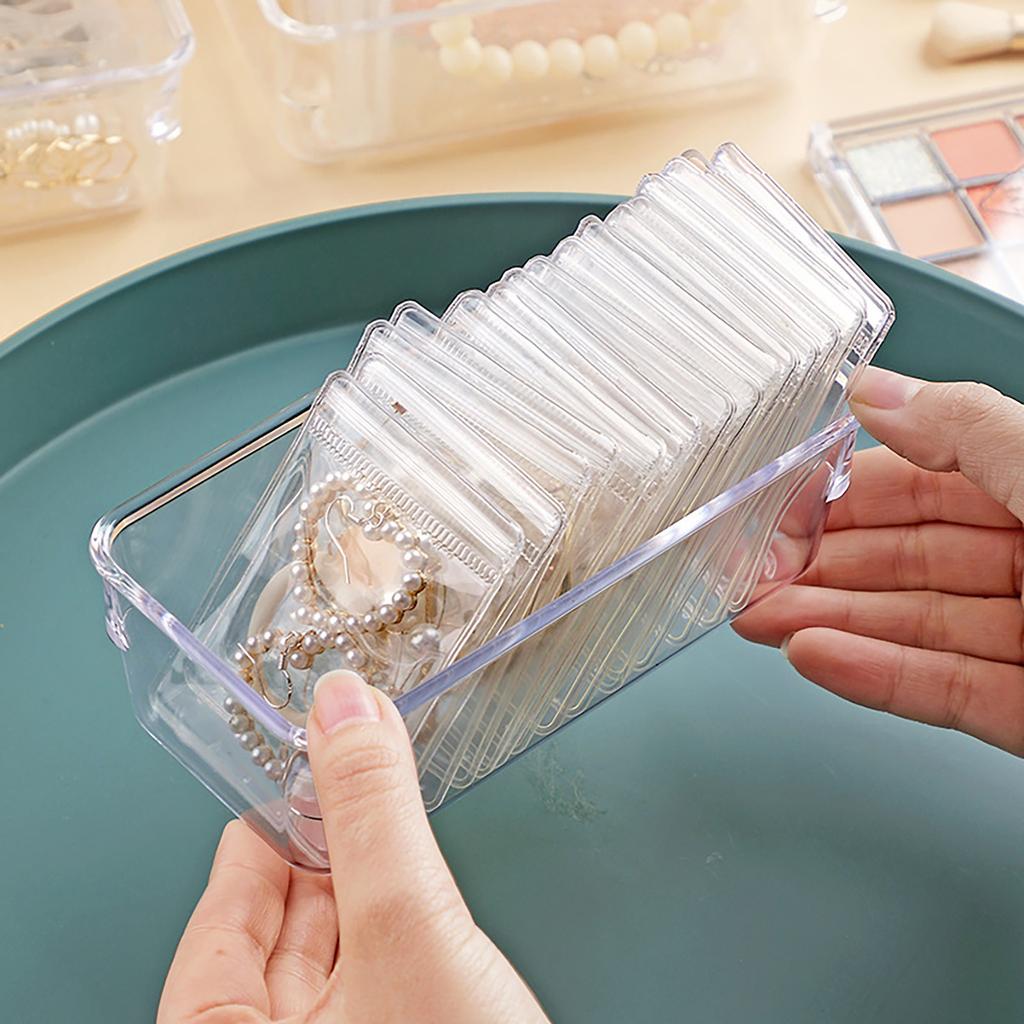 PVC Clear Jewelry -Oxidation Zipper Bag -tarnish Plastic Bags For Rings Earrings