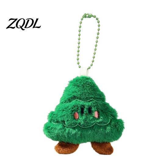 Indoor Outdoor Festival Decor Christmas Plush Keychain, Cute Stuffed Santa Wreath Gingerbread Ornaments, Soft Festive Pendants Holiday Bag Charm
