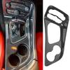 Carbon Fiber Black Accessory For Dodge Challenger 2015-2022 Center Console Gear Shift Panel Interior Decorative Cover Trim