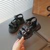 Sandali Romani Chunky per Bambine con Cinturini a Fibbia Nuovi Sandali Estivi da Spiaggia per Bambini Suola Morbida Scarpe Classiche Chic Boho
