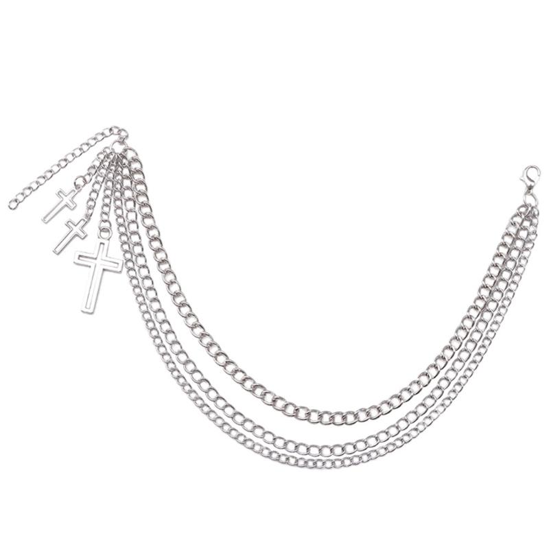 

Стильний Хрестоподібний Підвіс Ланцюжок для Взуття Металевий Багатошаровий Ланцюжок для Взуття для Чоботів та Повсякденного Взуття Унісекс Шарм для Взуття для Дорослих 1