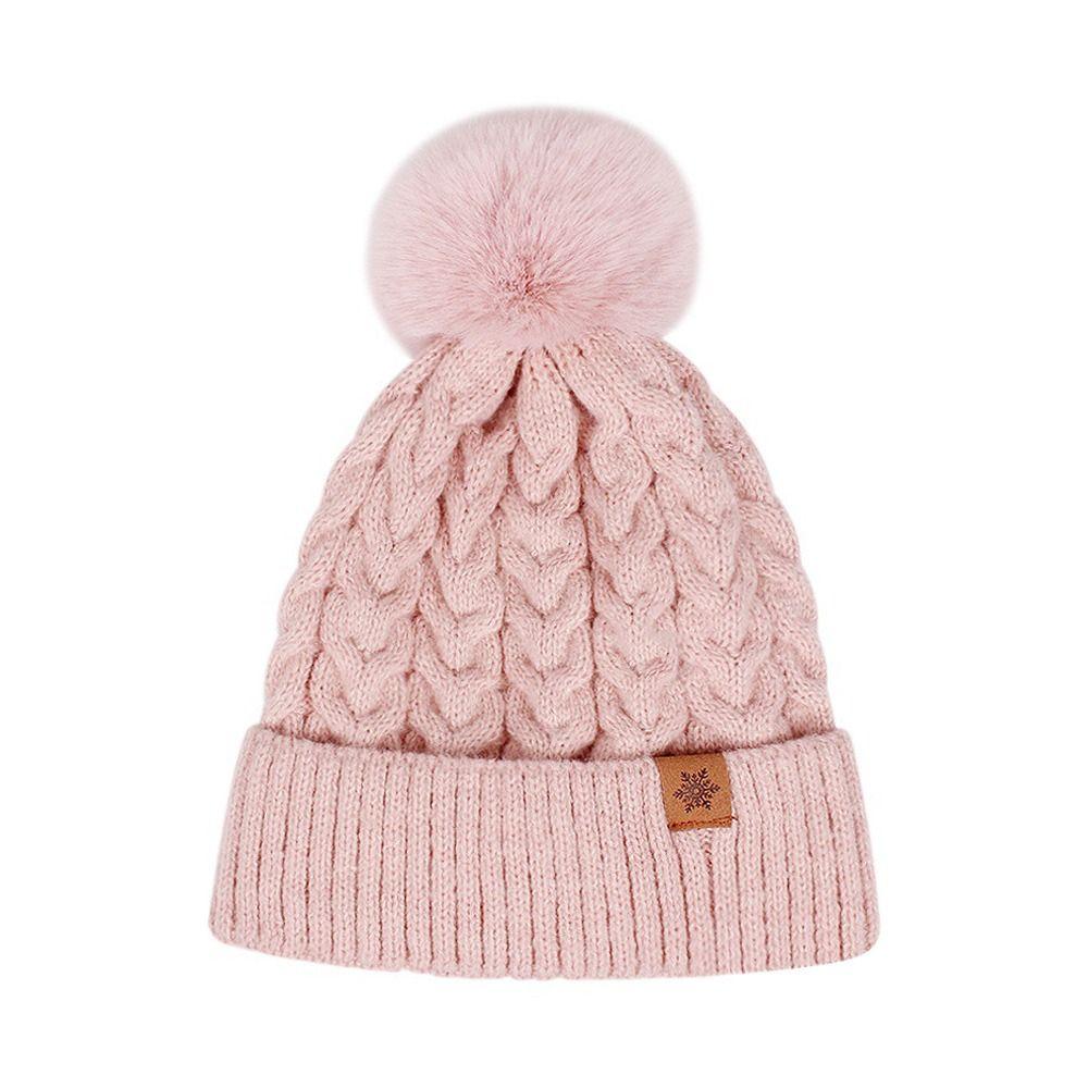 3Pcs/Set Plush Knitted Hat Warm Beanies Hat Fashion Winter Hat Scarf Gloves  Men Women