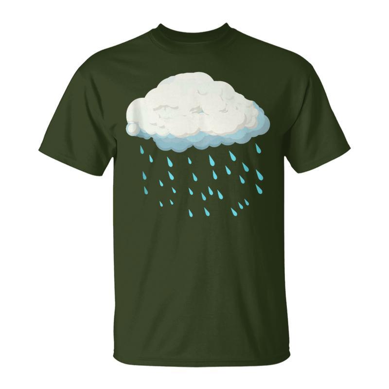 White Clouds Rain Drop Costume Christmas Halloween T-Shirt