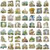 50Pcs Flower Field Cottage Cartoon Stickers Diy Scrapbooking Guitar Snowboard Motorcycle Luggage Pet Sticker