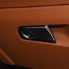 Carbon Fiber Car Accessories Glove Storage Handle Modified Interior Trim Cover Soft Sticker For Alfa Romeo Giulia 2017-