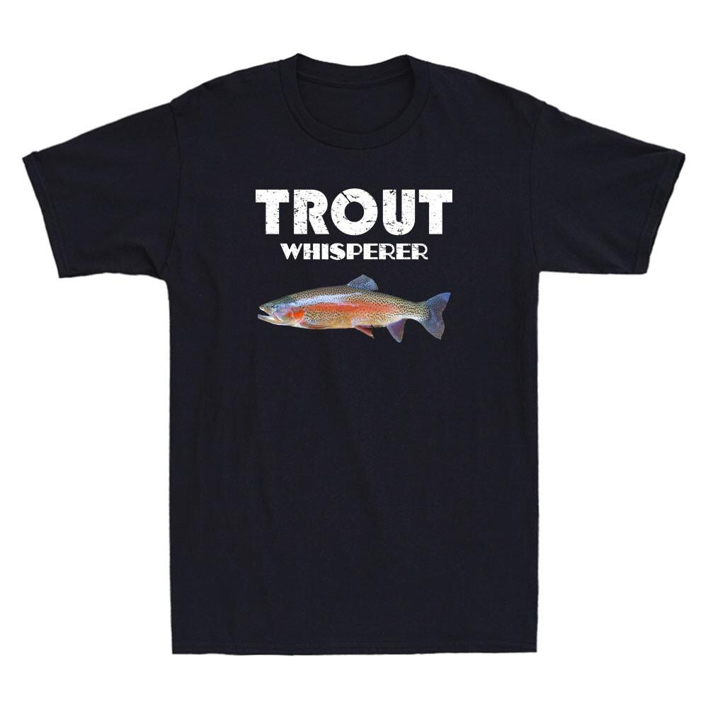 Trout Fishing Shirt Steelhead Rainbow Trout Whisperer Gift Vintage Men s Tee Unisex T-Shirt S