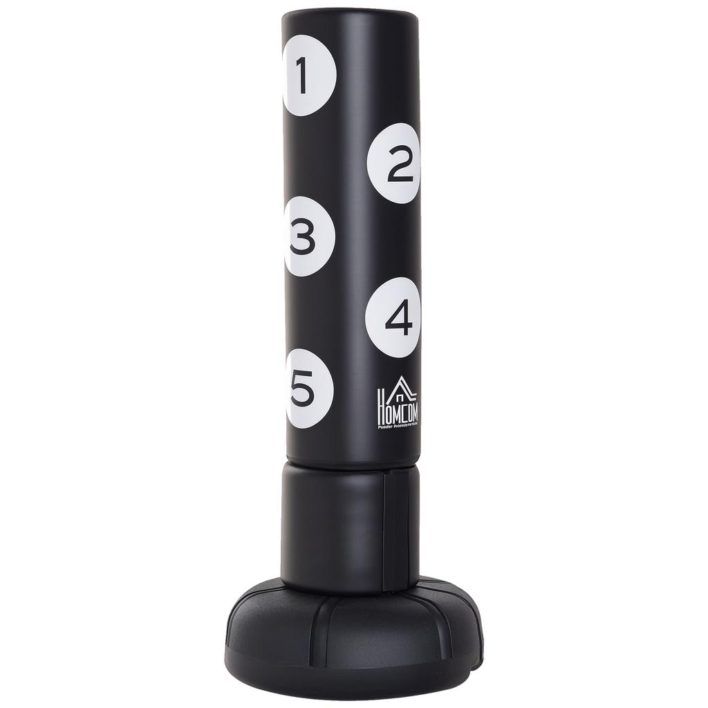 5.8ft Free Standing Boxing Target Punch Bag Heavy Duty Stand Sparring Kick Martial Arts Gym Training Equipment