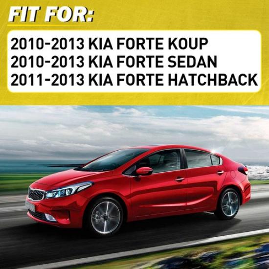 2PCS Door Interior Handle Bezel For Black 2011-2013 LH+RH Forte Kia Hatchback