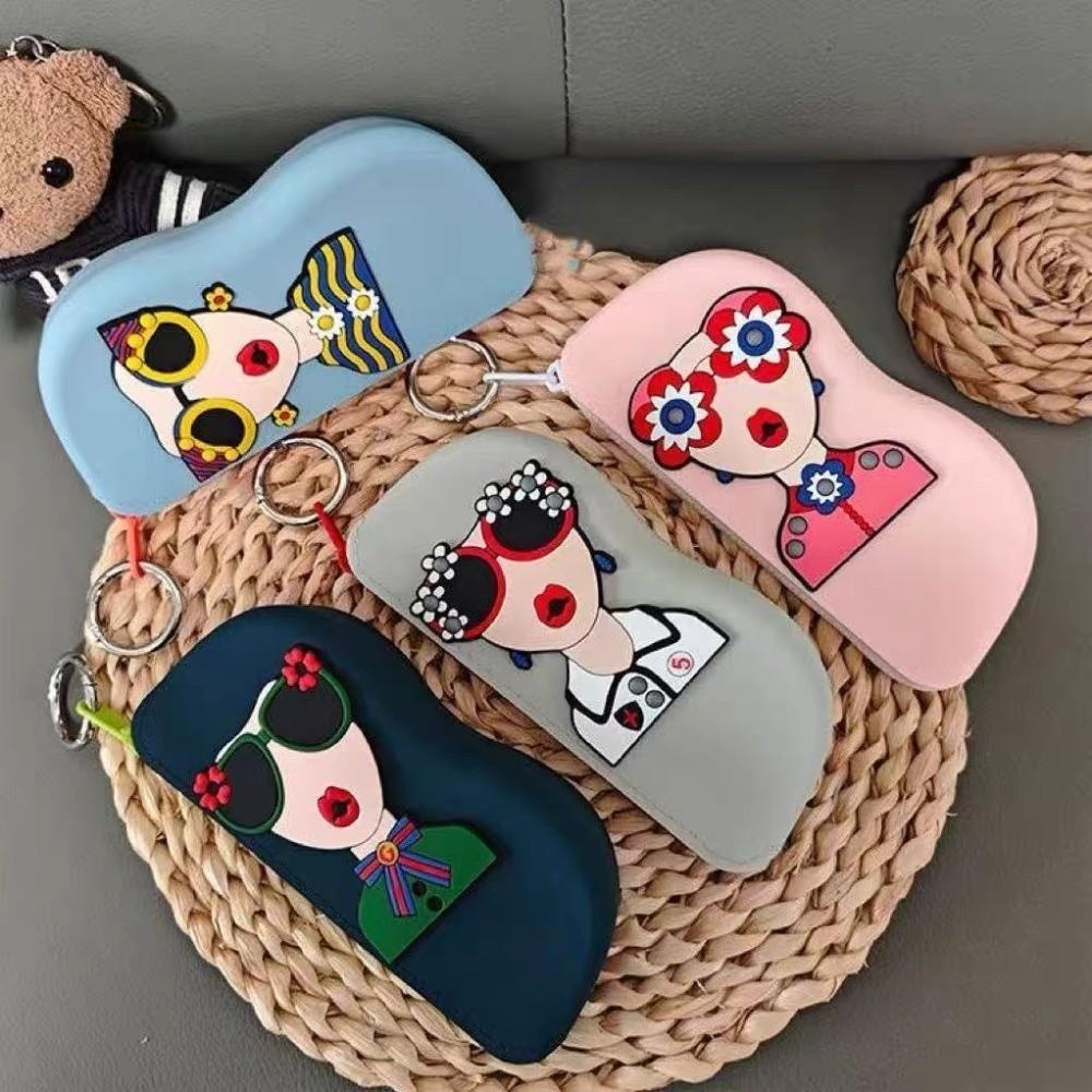 Waterproof Small Items Bag Dustproof Sunglasses Pouch Simple Silicone Eyeglasses Case  Travel