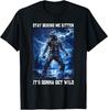 Bleib hinter mir Kätzchen Cringy Werwolf Meme Cringe Alpha Wolf T-Shirt Unisex T-Shirt