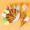 Night Market Ice Cream Cone Model: Realistic Torch Dessert Prop for Photography and Decor