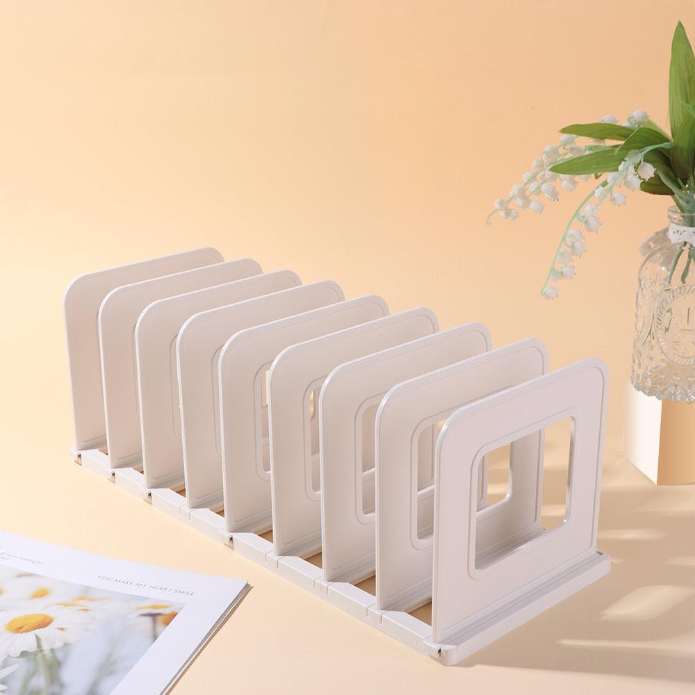Non-slip Desktop Book Stand Adjustable Vertical Book Holder File Storage Bookshelf  Documents