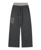 ROCKCAKE Check Layered 96 Wide 2Way Jogger - Charcoal
