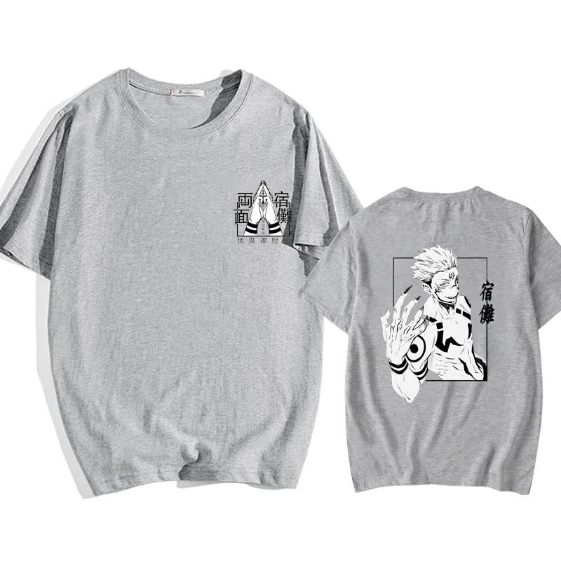New Anime Ryomen Sukuna Field Expand T-Shirt Street Cool Ryomen Sukuna Printed T-Shirt Shirt Summer Punk Harajuku T-Shirt Top