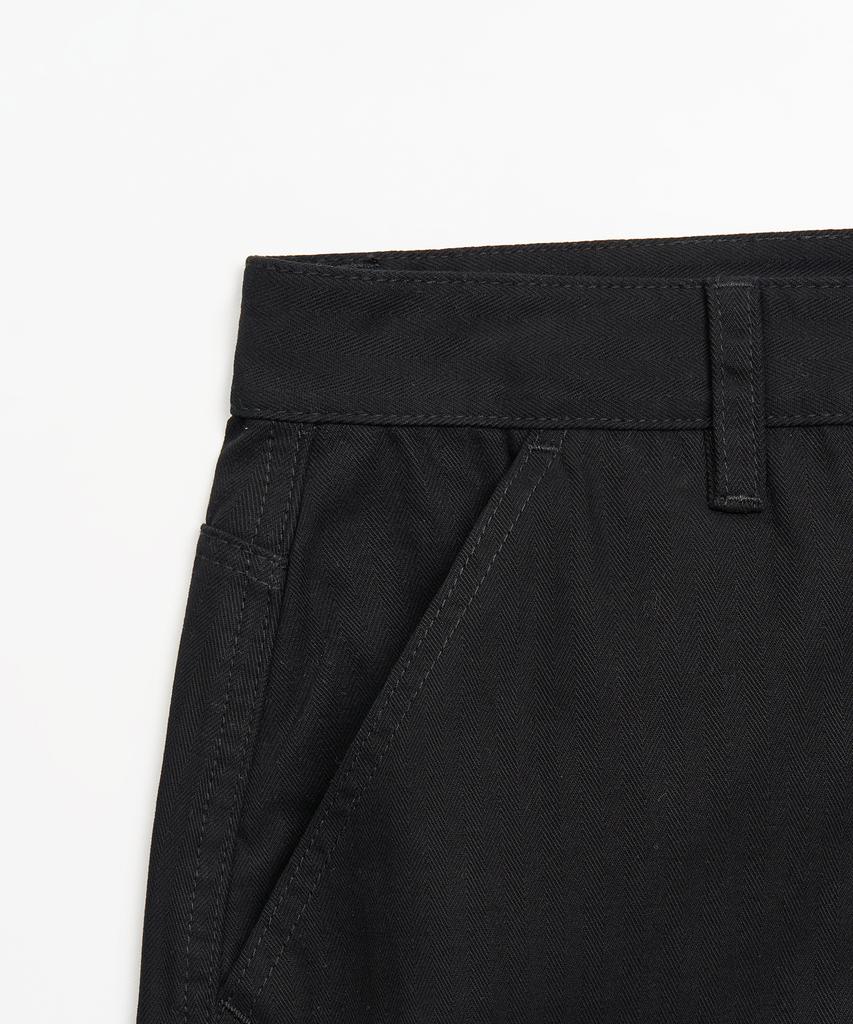 TOFFEE Cotton Cargo Half Pants (Black)