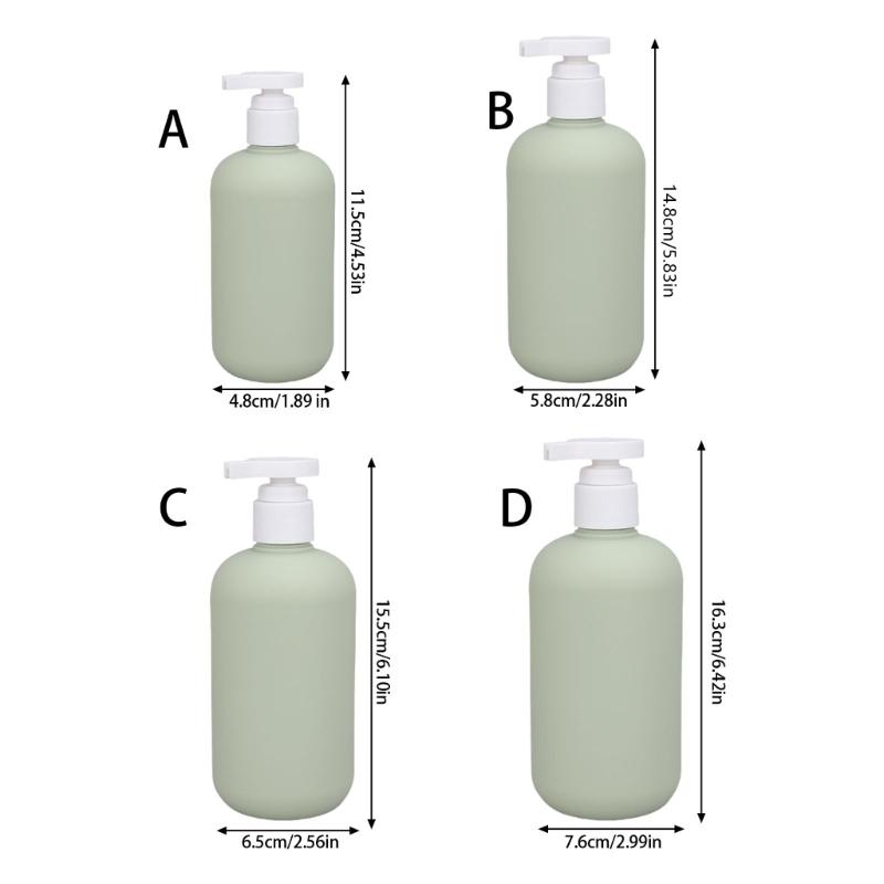 Airless Pump Hand Sanitizer or Shampoo Lotion Dispenser Travel Cosmetic Bottle Multipurpose HDPE Squeeze Container