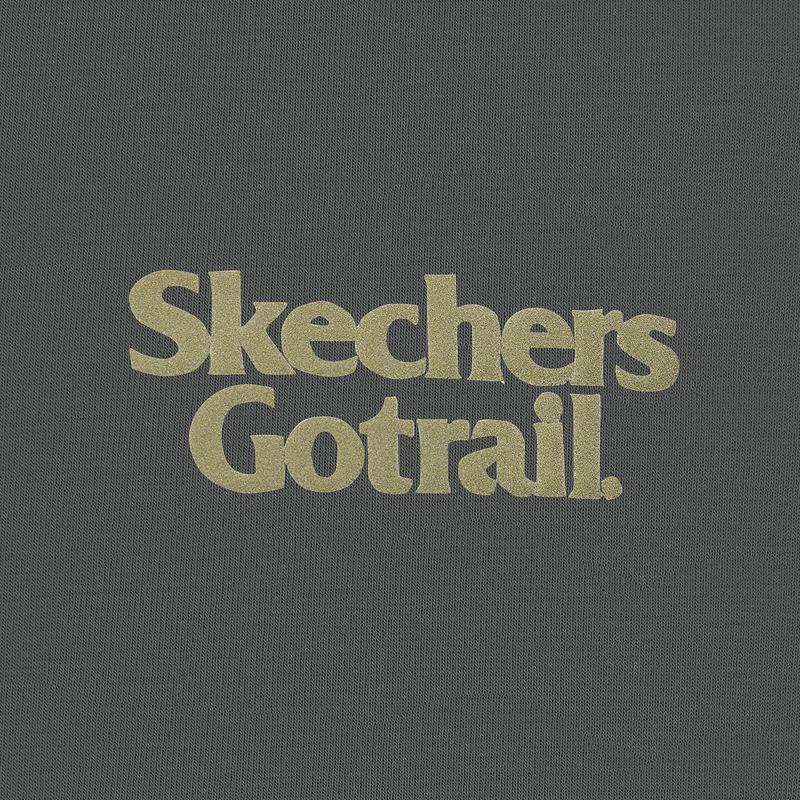 Skechers Fashionable Comfortable Casual Versatile Short Sleeve T-Shirt Unisex Tops Volcanic-Gray P225U004-04YJ