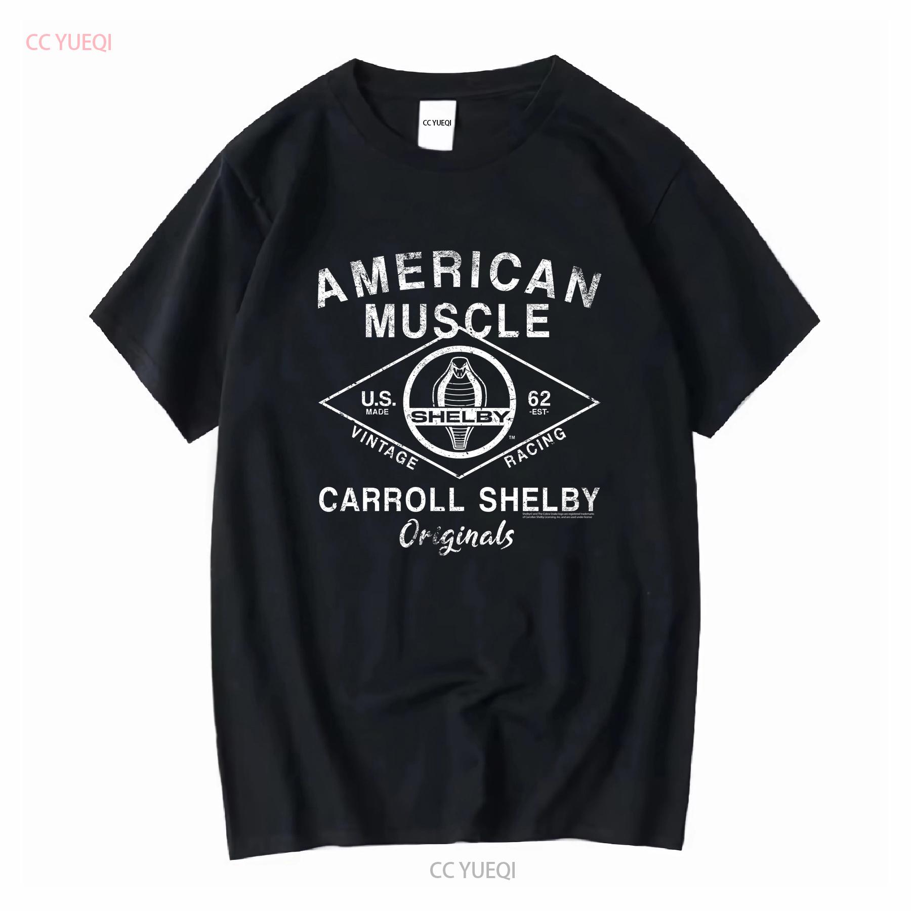 

Carroll Shelby American Muscle Originals Heather Charcoal Gray T Shirt long or short sleeves vintage Washed Slightly 4XL