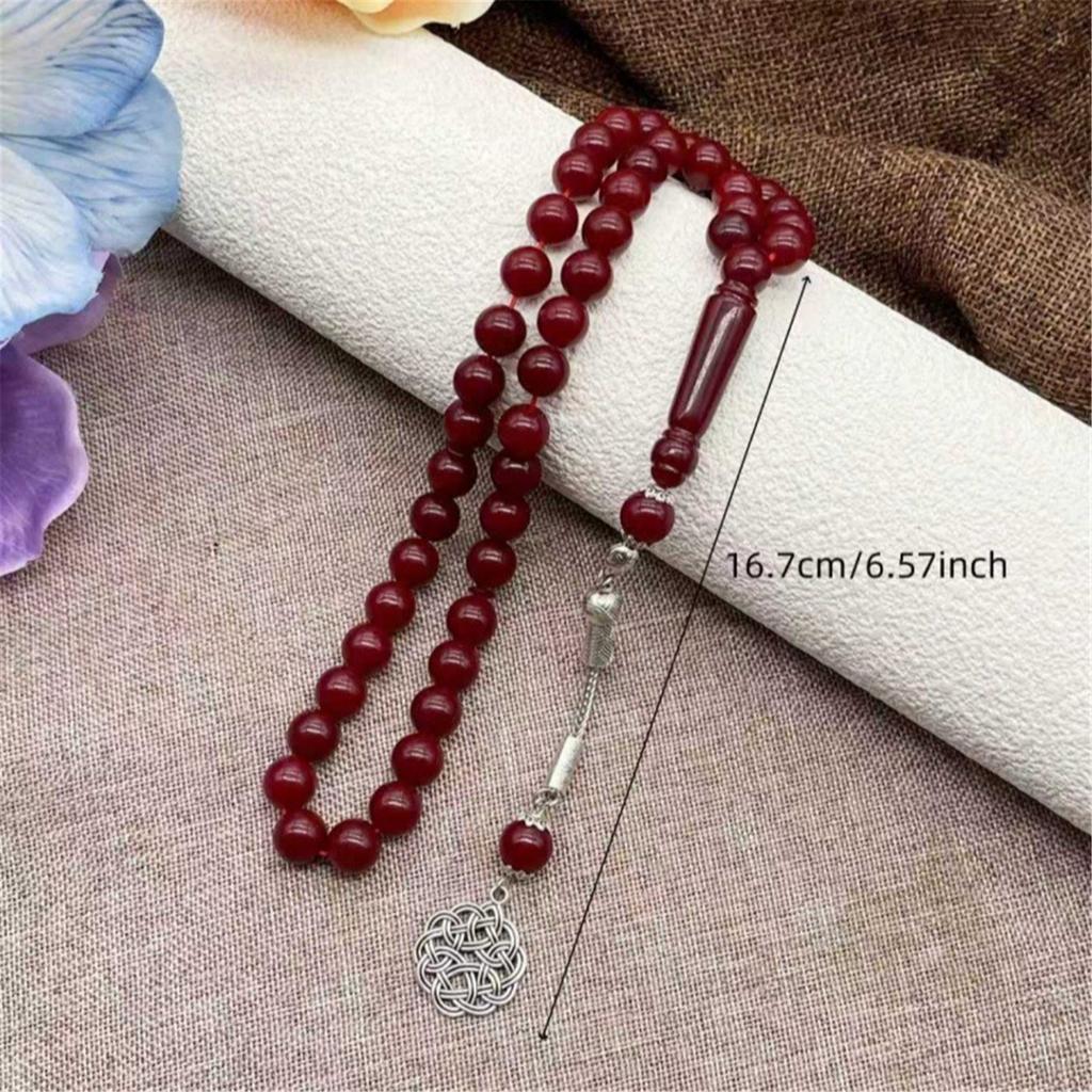 Waterproof Resin Arabic Styles Bracelet 45 Piece 10mm Beads Comfortable Unisex Jewelry for Outdoor Daily Use