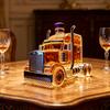 Truck-Shaped Glass Whiskey Decanter, Vintage Carafes for Spirits, Liquor Storage Bottle with Airtight Seal, Home Bar Decor
