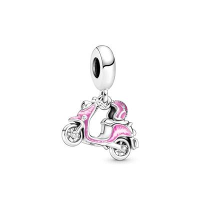 Yeni Siyah Motosiklet Elektrikli Araç Araba Kolye Charm Boncuk Fit Orijinal Moda Bilezik Diy Kadınlar Takı