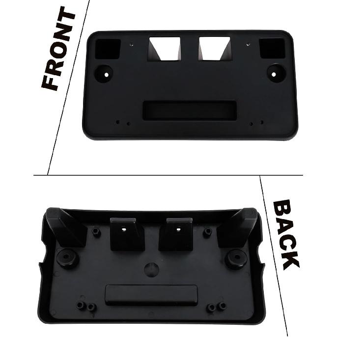 FASTCHE Front License Plate Frame Compatible with 2020 2021 2022 2023 GMC Sierra 2500 HD 3500 HD Front Bumper License Plate Holder Mounting Bracket