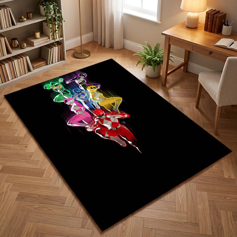 Mighty Morphin Power Rangers (1) Office carpets suitable for living rooms bedrooms offices and kitchens a gift for modern home decor