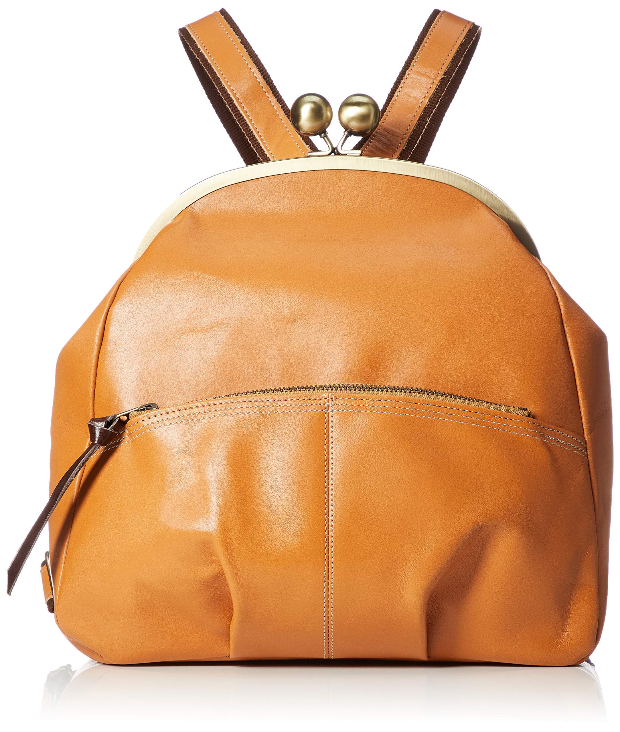 

Genuine Leather Backpack with Bag Opening Made in Japan Camel One Size [Laissez-faire] Q s Women s верблюд