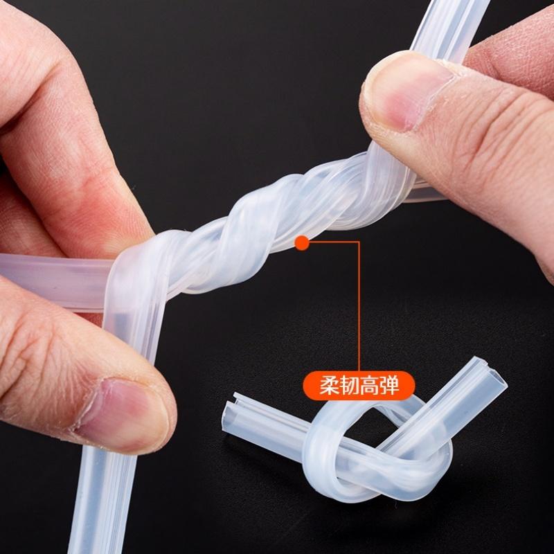 10M Aluminum Alloy Doors Windows Broken Bridge Sealing Strip, Rubber Leather Strip