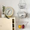 Foldable Triple Fold Fruit Basket Nordic Snacks Storage Basket  Desk Decoration