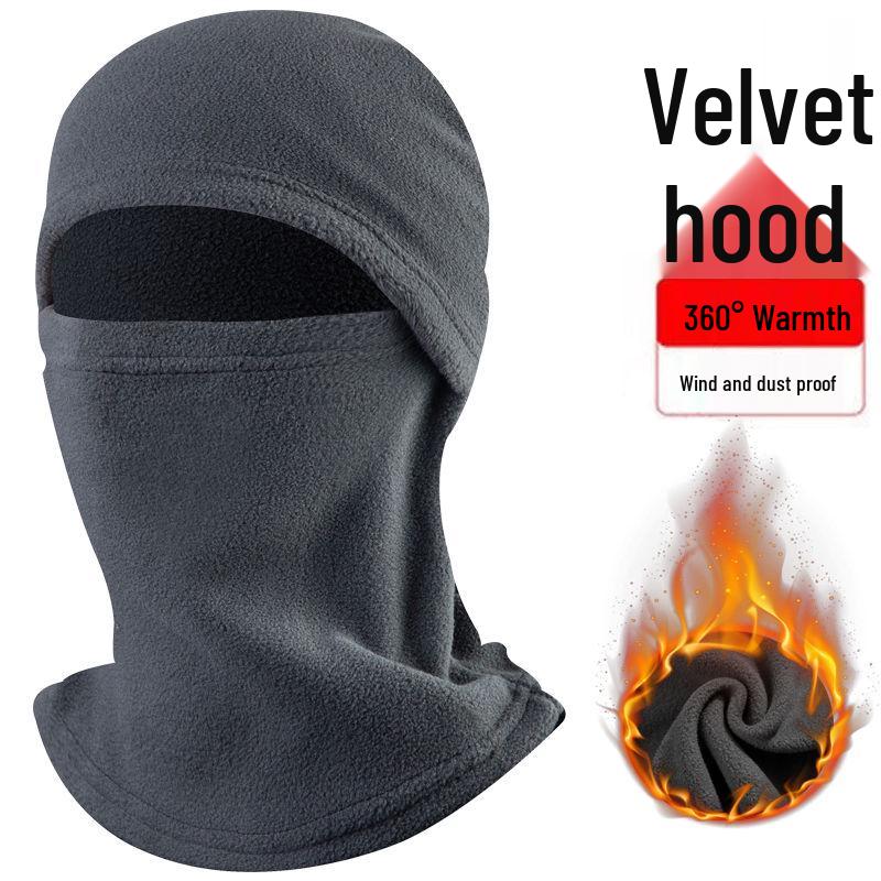 Winter Windproof Fleece Cycling Hat & Full Face Mask