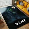 Custom Name Owl Art Living Room Non-Slip Area Rug Soft Carpet for Bedroom Kids Playroom Sofa Office Home Decor Doormat