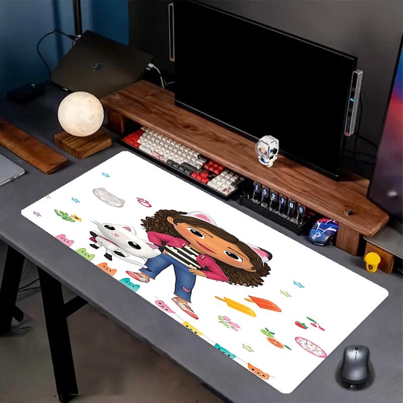 Gabby's Dollhouse Theme Mouse Pad, Non Slip Rubber Base, Multifunctional Office & Home Decor, Perfect for Workspace Personalization.