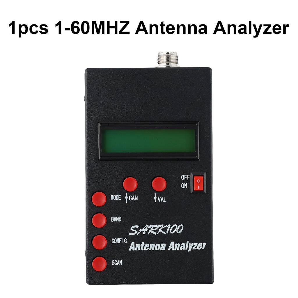 SARK100 HF SWR Antenna Analyzer Meter 1-60Mhz Ham Radio Mini-B Receptacle