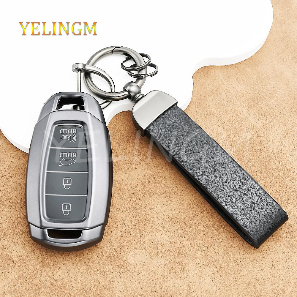 Gun Grey Tpu Protector Car Key Cover Case For Hyundai Accent Azera I30 Ix35 Kona Encino Grandeur Palisade Santa Fe Solaris