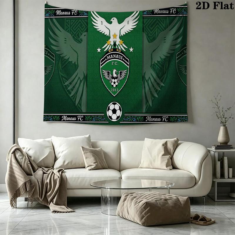 MANAUS FC Wall Tapestry Aesthetic Wall Hanging Printed Fabric Blanket Decorative Tapestries for Bedroom Living Room Home Decor