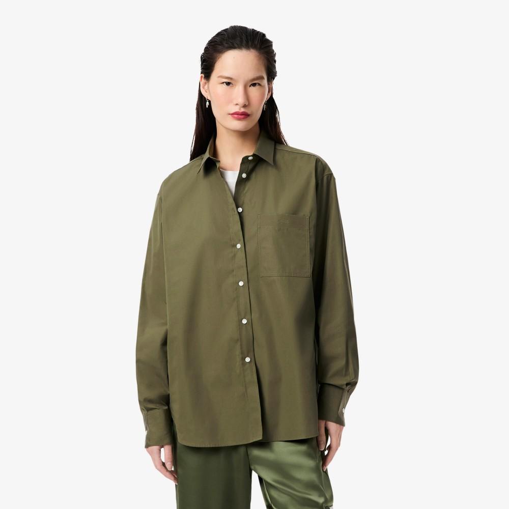 [lacoste] Женская оверсайз рубашка из поплина CF0215-55NE9F 34