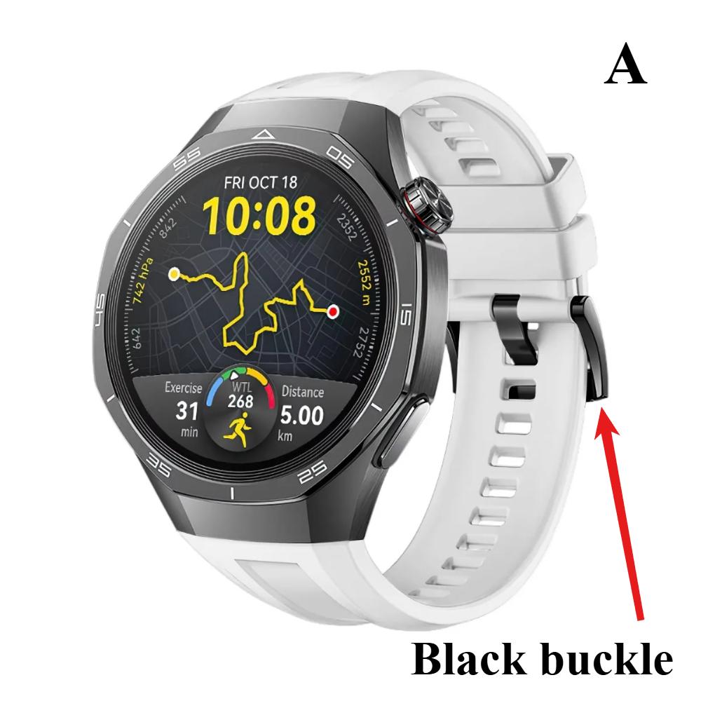 Official Silicone Strap For Huawei Watch GT5 Pro 46mm 22mm Soft Sport Wrist Band For Huawei Watch GT 5 Pro Smart Watch Bracelet Accessories
