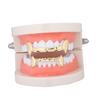 Trendy Halloween Vampire Fang Grillz - Gold Hip Hop Accessories