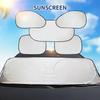 Car Sun Shade UV Protector Reflective Fabric Car Window Sunshade Front Rear Back Window Sun Visor Summer Protection
