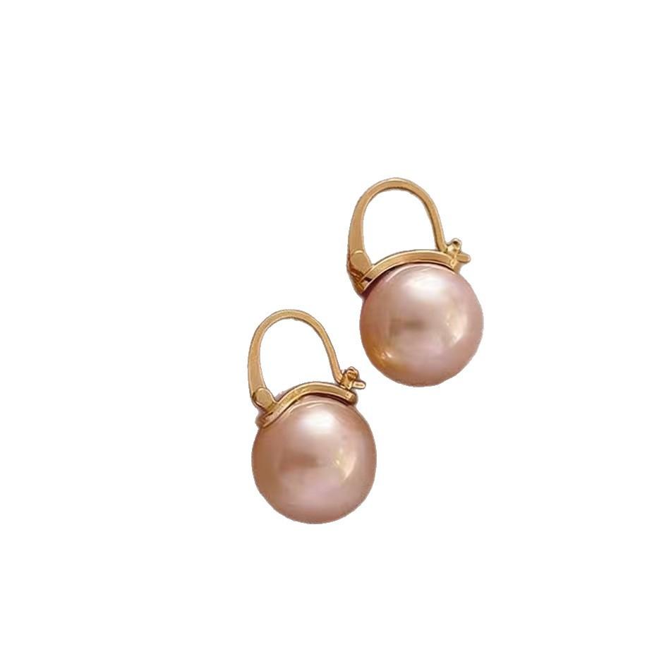 French Women's Earrings Pearl Dong Qing Retro Light Luxury High-end Texture Simple Temperament New Trendy Earrings