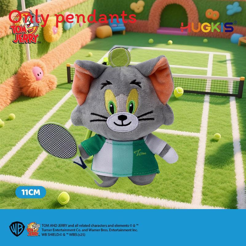 Tom And Jerry Sports Series Plush Keychain With Cartoon Characters For Collectors