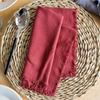 Table Decoration Linen Napkin Reusable Placemats Party Supply Cotton Napkin  Hotel