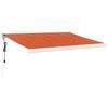 VidaXL Retractable Awning Orange and Brown 3x2.5 M Fabric and Aluminium 3154591