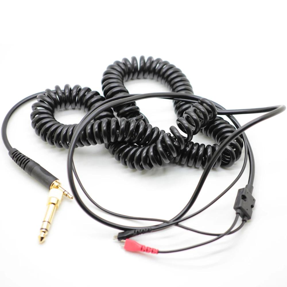 High quality Spring Relief Coiled Headphone Cables for Sennheiser HD25Plus HD560 HD540 HD480 Replacement Cable Cords