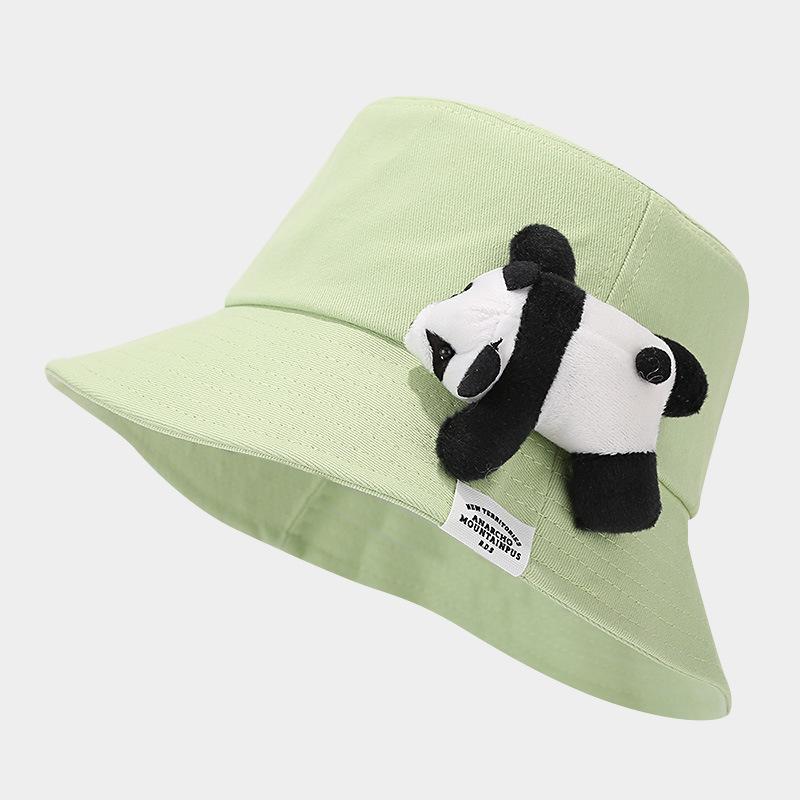 Cartoon cute panda bucket hat ins designer niche basin hat Korean version of college style couple hat