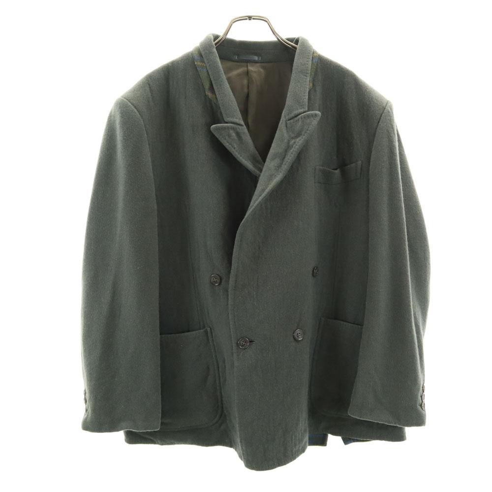 LANVIN 80s 90s Wool Blend Old tailored jacket S There is a shoulder pad Men's Used